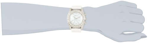 Breda Women's  8222-silver.2292-white Dress & Casual Sleek Silver and Trendy Silicone Watch Set thumbnail