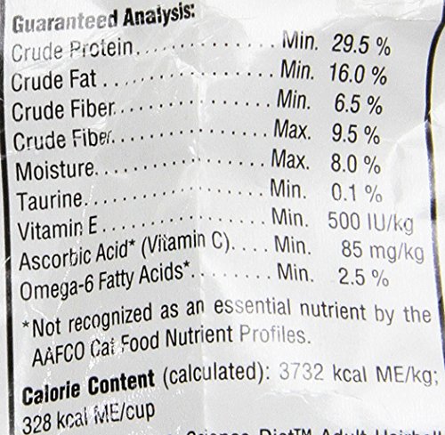 Hill's Science Diet Adult Hairball Control Dry Cat Food, 15.5-Pound Bag thumbnail