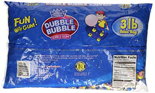 Dubble Bubble Bubble Gum by Tootsie Roll  3lb Value Bag thumbnail