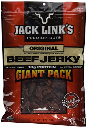 Jack Links Premium Cuts Original Slow Cooked and Mesquite Smoked Beef Jerky 14 Ounce Giant Pack thumbnail