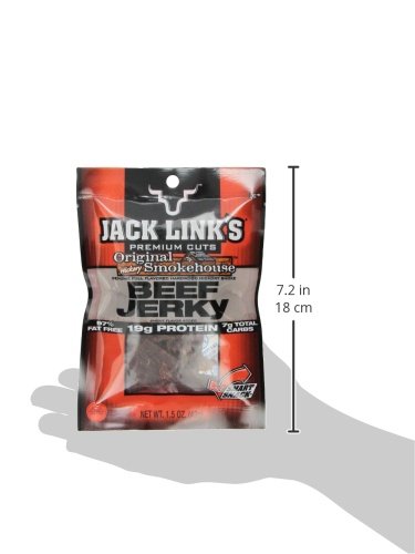 Jack Link's Original Hickory Smokehouse Beef Jerky, 1.5-Ounce Bags (Pack of 10) thumbnail