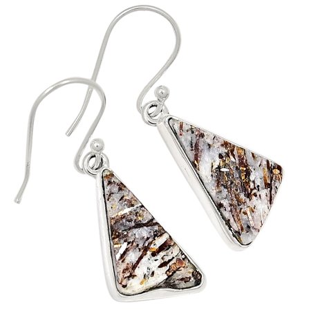 Natural Astrophyllite 925 Sterling Silver Earring Jewelry ALLE-8775