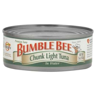 Bumble Bee Foods Chunk Light Tuna in Water 5-Ounce Cans (Pack of 48)