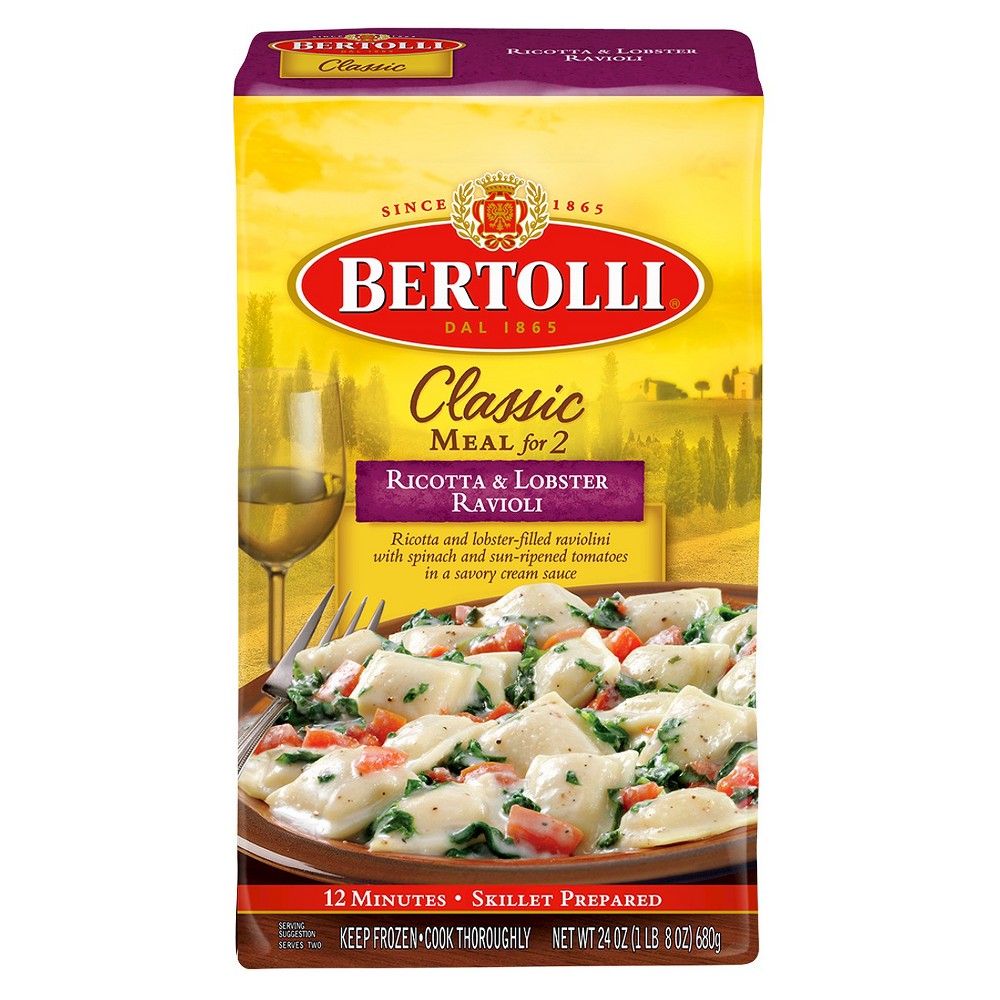 BERTOLLI, RICOTTA & LOBSTER RAVIOLI IN A SEAFOOD BISQUE MEAL SOUP