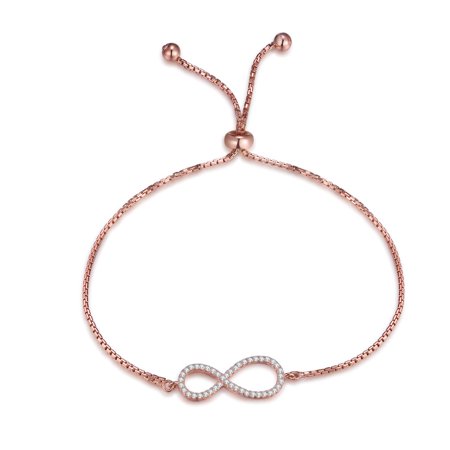 Yisoo Graduation Gifts for Her Him 2022 B-0036 S925 Sterling Silver Love You Forever Sign Bracelets Gift for Lady
