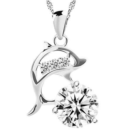 Lj#4397 Valentine S Day Gift Necklace Peach Heart Pendant Water Drop Crown Necklace T8#4397 VE7
