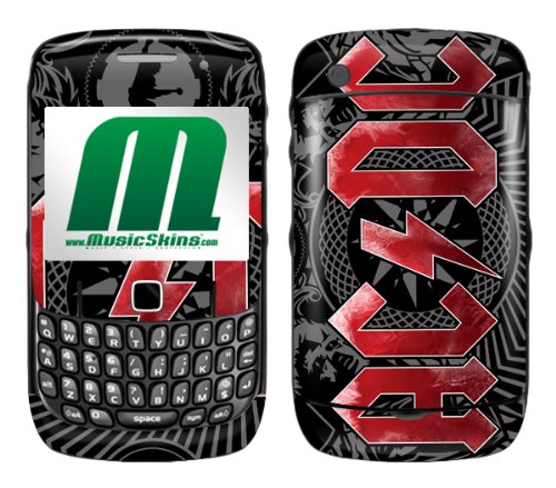MusicSkins, MS-ACDC30044, AC/DC® - Black Ice, BlackBerry Curve (8520/8530), Skin