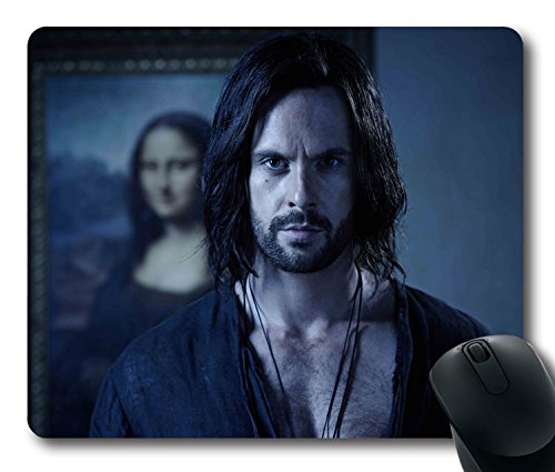 Custom Attractive Mouse Pad with Tom Riley Da Vincis Demons Promo Season 2 Non-Slip Neoprene Rubber Standard Size 9 Inch(220mm) X 7 Inch(180mm) X 1/8