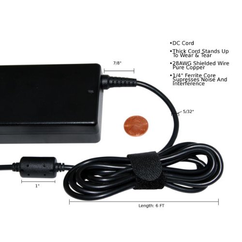 Premium AC Adapter for HP Pavilion Dv6-1128 Dv6-1129 Dv6-1131 Dv6-1132 thumbnail