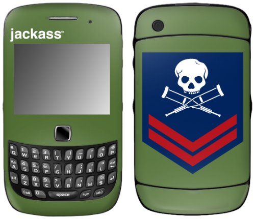 MusicSkins, MS-JKAS20211, Jackass - Military Patch, BlackBerry Curve 3G (9300/9330), Skin