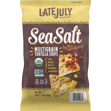 Late July Snacks  Organic Multigrain Tortilla Chips  Sea Salt  16-oz. Bag