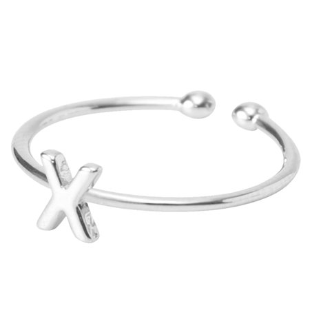 Lj#4542 Letter Ring Alphabet Ring Name Ring Custom Initial Ring Love One Ring T8#4542 ZI2