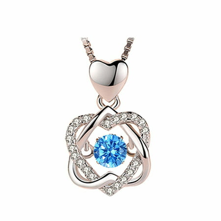 G#6504，Women Silver Infinity Love Heart Necklace S Imple Temperament Clavicle Chain Lov，O*6504 RZ2