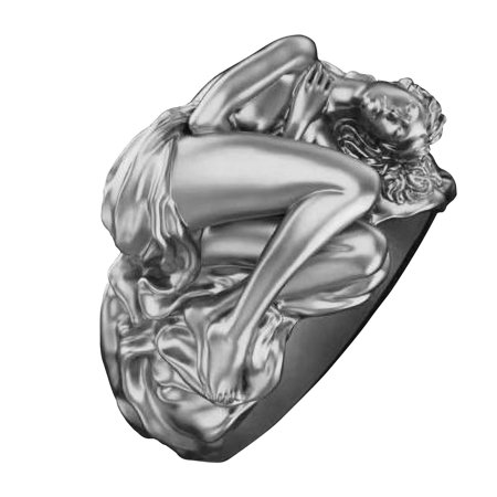 S^4719，Valentine S Day Gift Men and Women Couple Rings Exaggerated Love Series Ring，P#4719 IL8