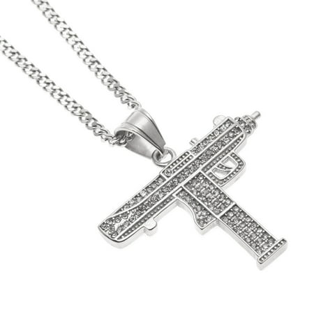 Lj#7540 Hiphop Men Women S Gold Color Diamond Charm Pendant Gold Cuban Chain T8#7540 ZN6