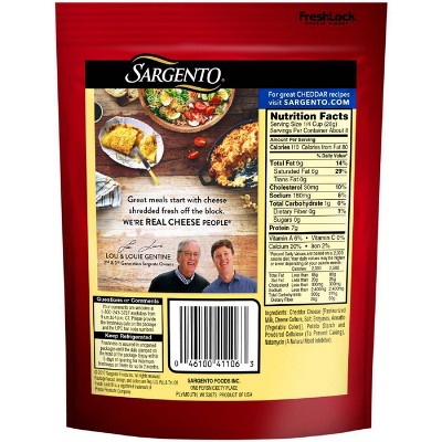Sargento 4 State Natural Cheddar Shredded Cheese - 7.5oz thumbnail
