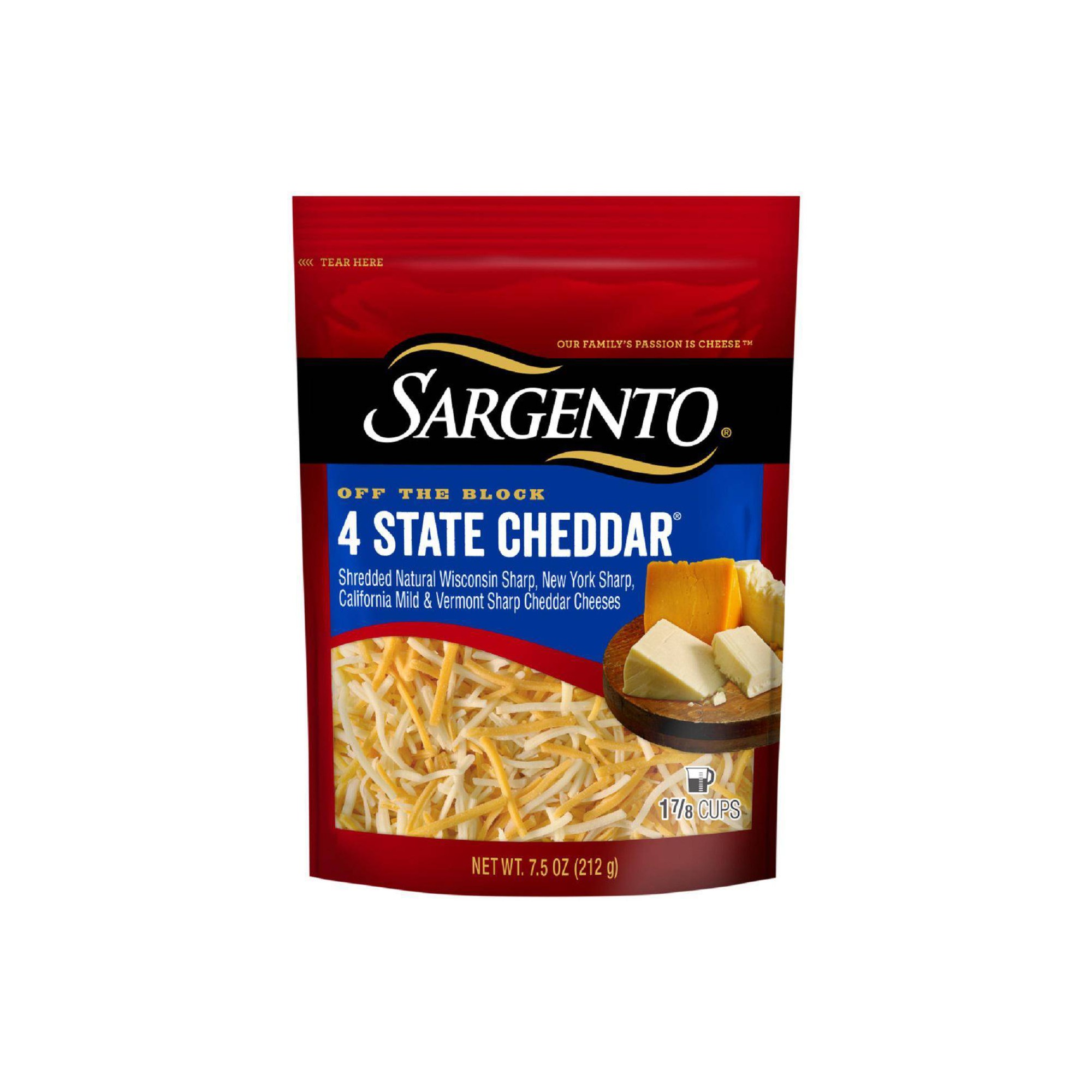 Sargento 4 State Natural Cheddar Shredded Cheese - 7.5oz thumbnail
