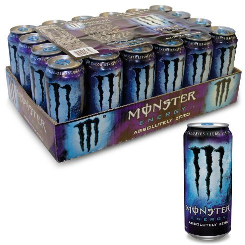 Monster Absolutely Zero Energy Drink 16 Fl Oz Can by Monster