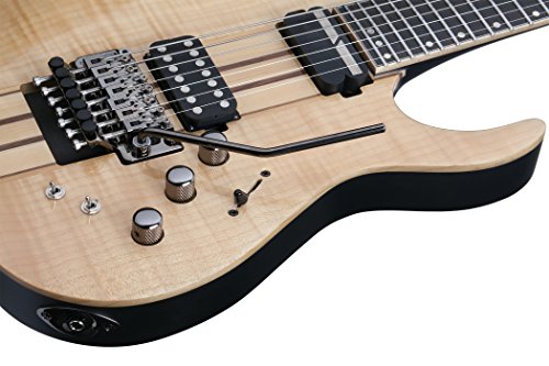 Schecter Guitar Research Banshee Elite-7 with Floyd Rose and Sustainiac Seven-String Electric Guitar Gloss Natural thumbnail