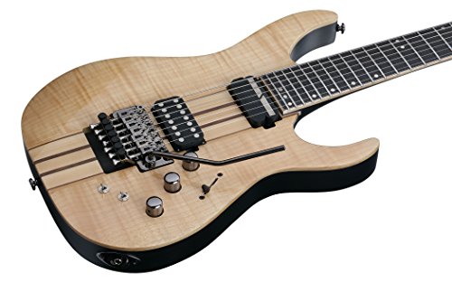 Schecter Guitar Research Banshee Elite-7 with Floyd Rose and Sustainiac Seven-String Electric Guitar Gloss Natural thumbnail