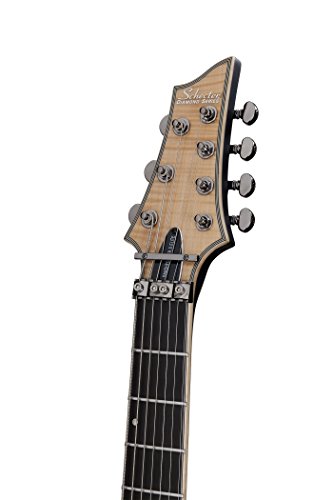 Schecter Guitar Research Banshee Elite-7 with Floyd Rose and Sustainiac Seven-String Electric Guitar Gloss Natural thumbnail
