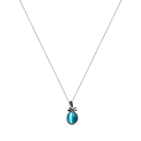 Lj#1455 Blue Opal Series Pendant Necklace Creative Exquisite Women S Accessories Pendant T8#1455 VQ4