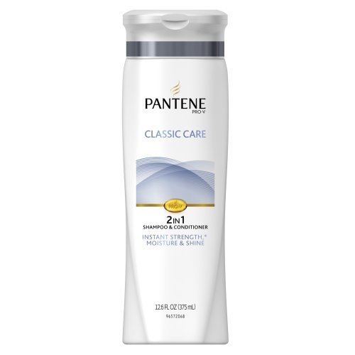 Pantene Pro-V Classic All Hair Types 2-in-1 Shampoo & Conditioner 12.6 Fl Oz (Pack of 3) by Pantene