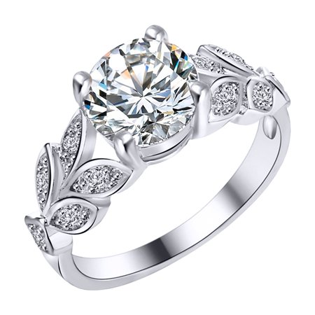 Lj#4081 Ladies Fashion Silver Colorful Water Drop Oval Wedding Rings Gift Rings 1Pc T8#4081 CC5