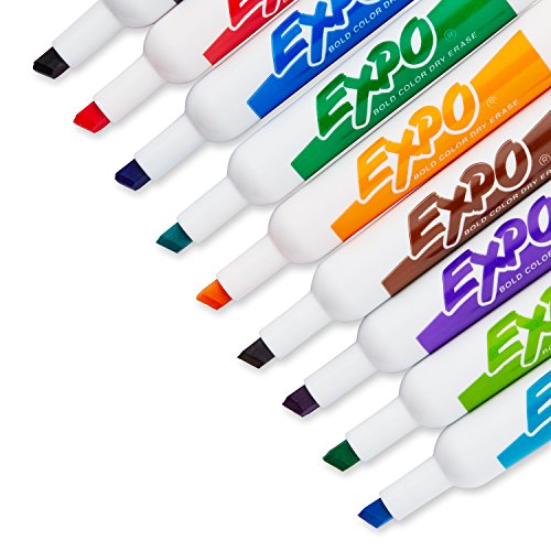 Expo Original Dry Erase Markers, Chisel Tip, 12-Pack, Assorted Colors thumbnail