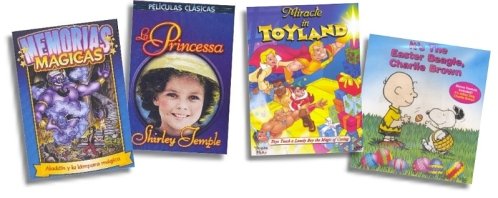{4 DVD Children's Gift Set} (Memorias Magicas) Aladdin Y La Lampara Magica / (Peliculas Clasicas) La Princessa 