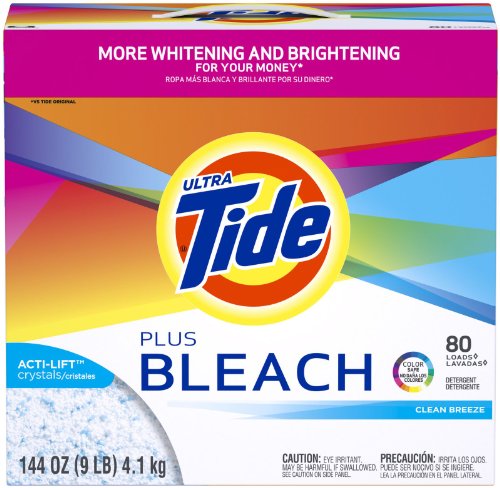 Tide Ultra Plus Bleach Original Scent Powder Laundry Detergent  80 Loads  144 Oz
