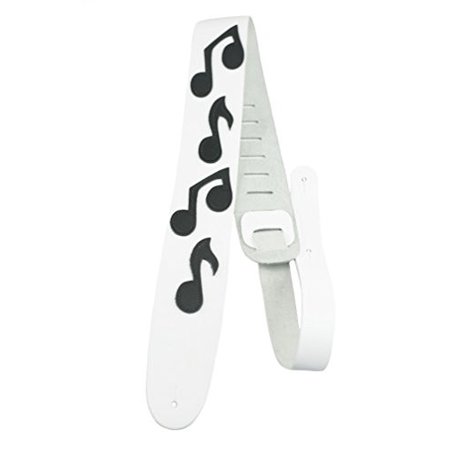 Perris Leathers Guitar Strap (BMN-1253)  White/Black  44.5  X 53 /2.5