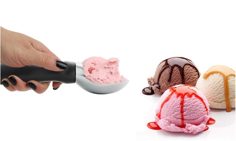 Premium Ice Cream and Food Scooper with Comfortable Grip Handle 1-Pack