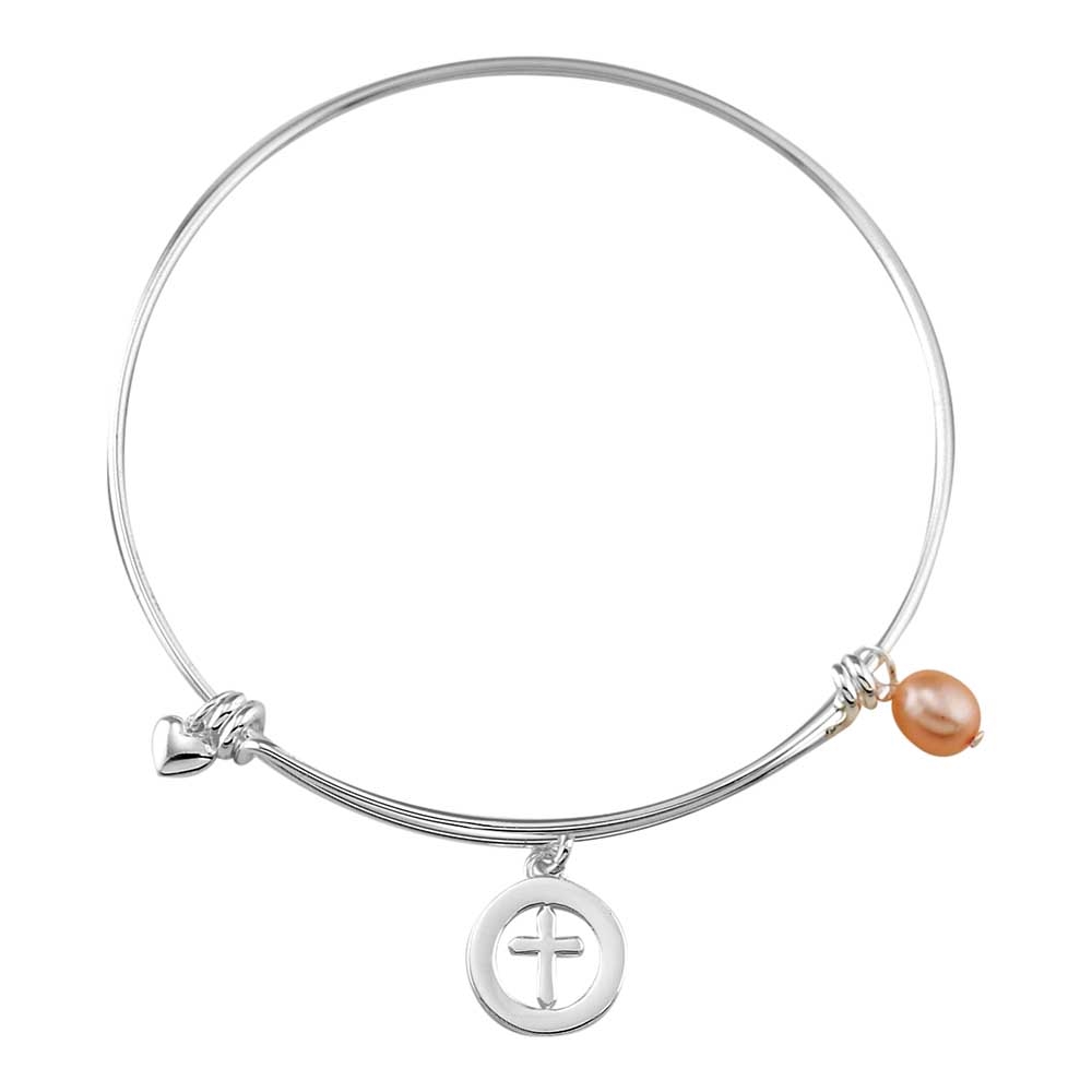 35-4807 SP Bangle Cutout Crs, Hrt, Pearl