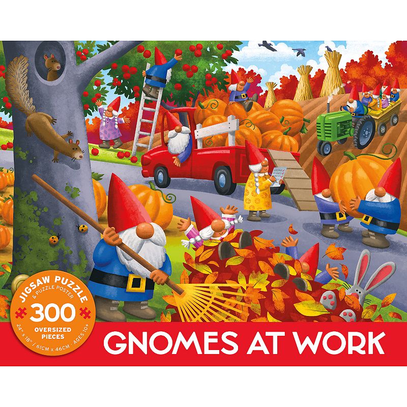 Gnomes Fall Harvest Puzzle, Multicolor
