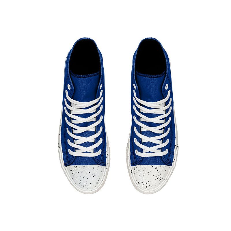 Men's FOCO Buffalo Bills Paint Splatter High Top Sneakers, Size: 9, Blue