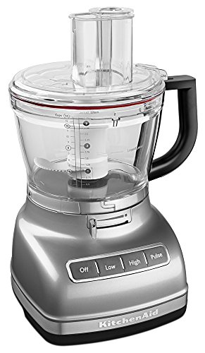 KitchenAid KFP1466CU 14-Cup Food Processor with Exact Slice System and Dicing Kit - Contour Silver