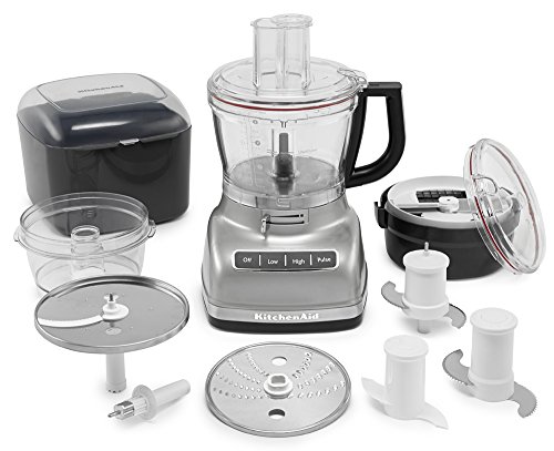 KitchenAid KFP1466CU 14-Cup Food Processor with Exact Slice System and Dicing Kit - Contour Silver thumbnail