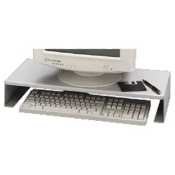 Buddy Products Monitor Riser, Static-Dissipating Steel, 10 X 3.75 X 23 Inches, Platinum (9657-32)
