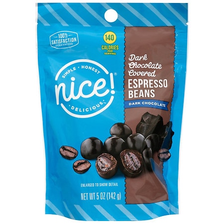 Nice! Dark Chocolate Covered Espresso Beans