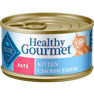 Blue Buffalo Healthy Gourmet Natural Adult Pate Wet Cat Food, Indoor Chicken 5.5-oz Cans (Pack of 24)