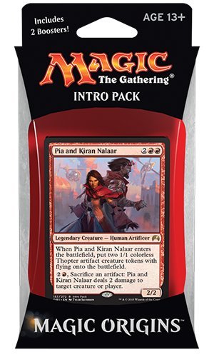 Magic the Gathering: MTG Magic Origins: Intro Pack / Theme Deck: Pia and Kiran Nalaar (includes 2 Booster Packs & Alternate Art Premium Rare Promo
