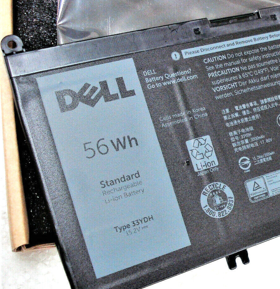 Genuine OEM 56WH 33YDH Battery for Dell Inspiron 15 7577 17 7000 7778 7779 7786