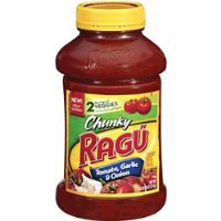 Ragu Pasta Sauce, Chunky, Tomato, Garlic & Onion, 45 Oz