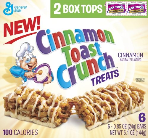 CINNAMON TOAST CRUNCH, TREATS, MILK'N CEREAL BARS