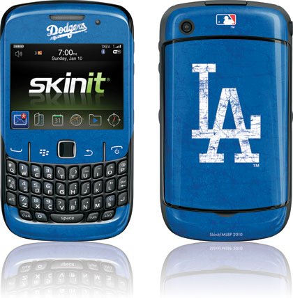 MLB - Los Angeles Dodgers - Los Angeles Dodgers - Solid Distressed - BlackBerry Curve 8530 - Skinit Skin