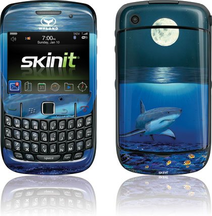 Skinit Protective Skin for Curve 8530 (Wyland Shark ) thumbnail