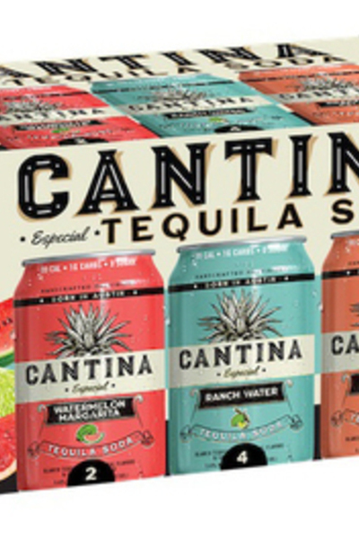 Canteen Spirits Cantina Tequila Soda Variety Pack Ready-to-drink - 8x 12oz Cans