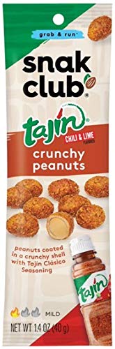 Snak Club Tajin Chili & Lime Seasoned Crunchy Peanuts (12 1.4 Single Serve Bags)… thumbnail