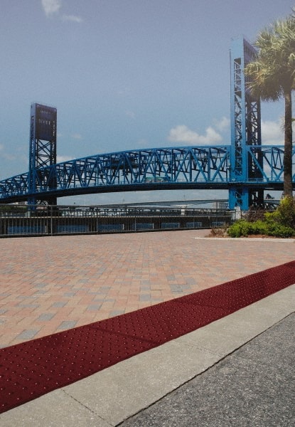 UltraTech 2' Long X 2' Wide, Urethane Surface, Molded Bubble Entrance Matting - Outdoor, Heavy Traffic, Urethane Base, Red | Part #0765